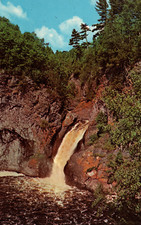 Postcard Manitou Falls Minnesota Lake Superior c1971-74 Vintage Stamped picture