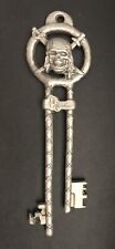 Pewter Pirates Of The Caribbean Jack Sparrow Metal Skeleton Key Figurine S picture