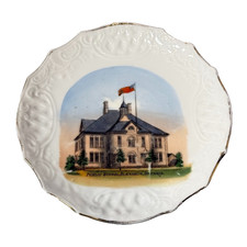 PUBLIC SCHOOL, BLENHEIM, ONTARIO CANADA Souvenir China TRINKET DISH PLATE picture