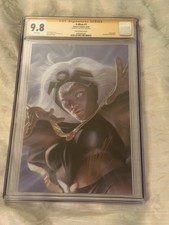 X-Men #1 - Alex Ross SDCC 2024 Exclusive Storm Virgin B Cover Signed Graded 9.8 picture