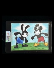 2026 Masterpiece Oswald X Steamboat Willie Fight On A Hill Sketch 1/1 Mickey picture
