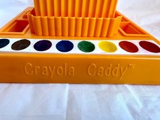 Vintage 1970s Crayola Rotating Art Caddy – Organizer with only water color paint picture