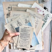 100 Sheets Vintage Book Pages mixed Media Papers/Ephemera for Junk Journaling picture
