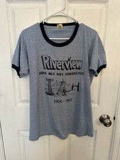 Chicago Riverview Gone But Not Forgotten T-shirt Large Screen Stars 1904-1967 picture
