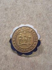 Original Vintage John Frick enamel pin Windham High School, Windham NY JP535 picture