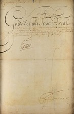 King Louis XV Signed Manuscript (Framed) - PSA DNA Certified - RR Auction picture