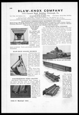 1941 Blaw-Knox Construction Equip-Pittsburgh-1940s Vintage ORIG. trade print ad picture