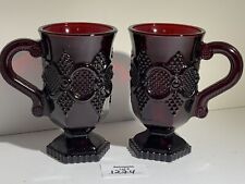 AVON 1876 CAPE COD RUBY RED SET of 5