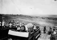 MPs watching army tank manoeuvres on Salisbury Plain 1928 Old Photo picture