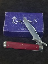 RARE Queen Cutlery Co 80th Anniversary 2002 Vintage 1L swing guard cheetah picture