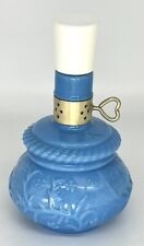 Vintage Avon Courting Lamp Blue Glass Bottle Hana Gasa Cologne - 1/4 Full picture