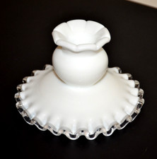 Fenton  Silver Crest Candle Holder 3