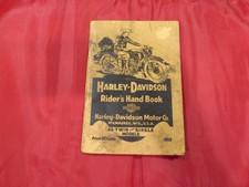 Harley Davidson 1929 Riders Hand Book Owners Manual picture