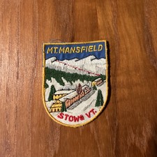 Vintage Mt Mansfield Stowe Vermont Ski Patch Rare 60s picture