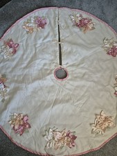 MARTHA STEWART CHRISTMAS TREE CIRCULAR SATIN SKIRT picture