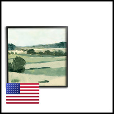 Stupell Industries Open Countryside Landscape Soft Green Rolling Hills picture