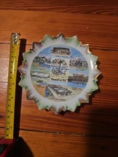 Vintage 1968 HemisFair San Antonio Worlds Fair Souvenir Plate 6” Gold Trim picture