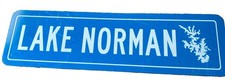 Vintage 1970S-80s Lake Norman Street Sign Lake Norman Nc 5X20 picture