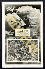 RARE Edgar Smith Photographer Advertising  RPPC postcard Wichita KS airplane picture