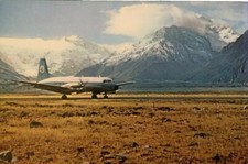 MOUNT COOK AIRFIELD VINTAGE POSTCARD 1970s  picture