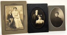 Antique CDV Photography Wedding Young Couple and Widow Lot of 3 Woman Bride picture