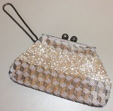 Vintage 1940s Heavily Beaded Clutch Purse picture
