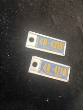 1969-70 New York 4R-4219 DAV Mini License Plate key chain Disabled Vet American picture