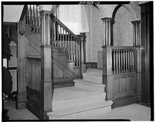 Photo:Bridgeport CT George S. Knapp House 1900s First Floor Stairway HABS picture