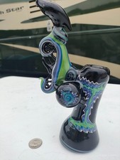 Daddy'O 2007 Signed Custom Heady Glass Bubbler Opal Implosion Jason Lee Style picture