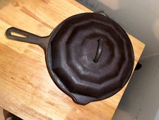 Vintage NUYDEA Spider Web Lid Design Chicken Fryer Cast Iron Pan picture