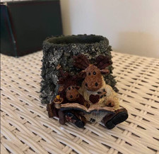 Boyds Bears & Friends  Maynard & Melvin Tales of the North Votive Candle Holder picture