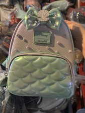 Loungefly Disney Little Mermaid Ariel Iridescent Pearl Mini Backpack NWT picture