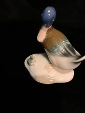 Vintage Metzler Ortloff Mallard Duck & Frog Figurine  picture