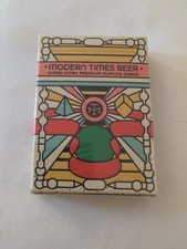 Modern Times Beer - Art of Play Playing Cards - New/Sealed OOP Rare picture