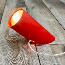 Vintage Mid Century Modern MCM Metal Spot Lamp OOAK One Of A Kind Red Orange picture