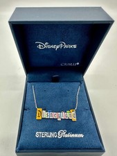 Crislu Disneyland Marquee NECKLACE 2025 Sterling Platinum Exclusive NIB picture