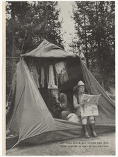 1946 Vintage Photo Print Yellowstone Park Camping 