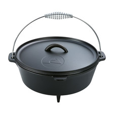 5 Qt Pre-Seasoned Cast Iron Dutch Oven with Lid Spiral Bail Handle picture