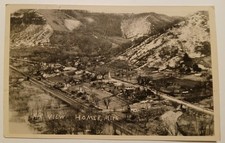 Air View of Homer Minnesota Real Photo Postcard picture