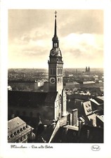 Munich Germany St. Peter's Church (Der alte Peter) RPPC Real Photo Postcard picture