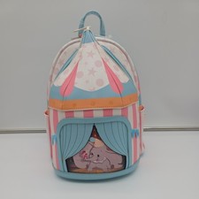 NWT Loungefly Disney Dumbo Exclusive Circus Tent Light Up Mini Backpack picture