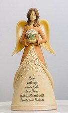 Foundations by Enesco Angel Figurines – Love, Family, Faith Message Variants picture