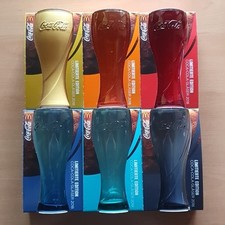 🥤6x Coca Cola Glasses 2018 Collectible Glass 💛 McDonald’s Complete Collection  picture