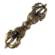 Tibetan Buddhism Dorje Vajra Phurba: Brass Amulet Handmade Nepal Collectibles US picture