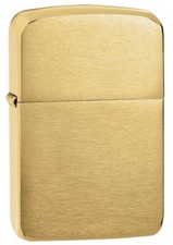 Zippo 1941B, Brushed Brass 1941 Replica Design Lighter, Full Size picture