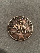 Rare 1836-1936 Texas centennial coin picture