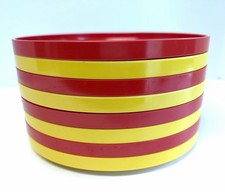 Vintage MCM Heller Melamine 7.5” Lunch Plates Yellow Orange Massimo 8pc EUC picture