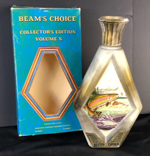 Jim Beam's Choice Collector's Edition Volume X Rainbow Trout Vintage 1975 w/box picture