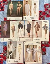 Lot of 7 VTG Vogue American Designer ANNE KLEIN Patterns 12-18 UNCUT Career picture