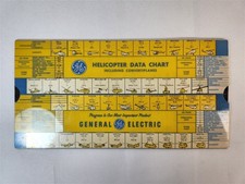 General Electric Helicopter Data Chart 1956 Slide Rule Chart Perrygraf Vintage picture